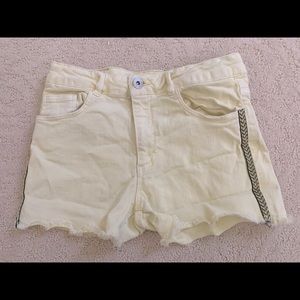 ZARA Kids Yellow Shorts for Girls